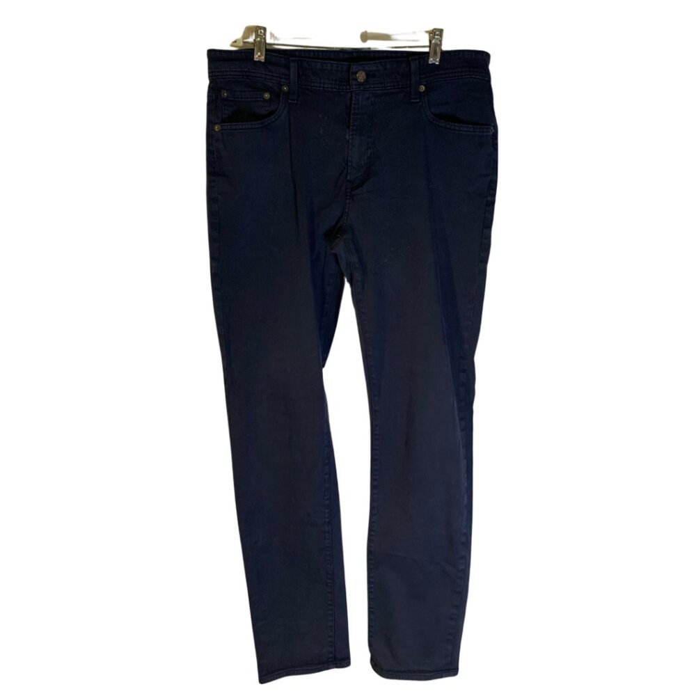 G/Fore Men's Cotton Modal Pants Size 36 x 34 Inseam Navy Blue FLAWED Classic
